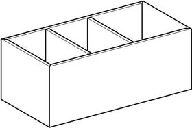 Geberit Schubladeneinsatz VariForm H-Unterteilung 150x98x373mm