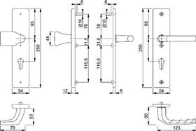 Schutzgarnitur Birm.78G/2221A/2440/1117 Alu.F1 72mm 37-42mm HOPPE