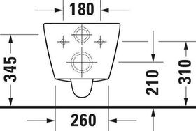 Duravit Wand-Tiefspül-WC D-NEO Compact rimless weiß