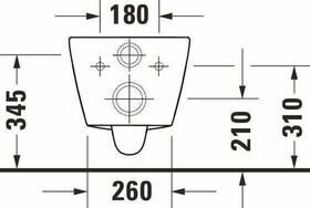 Duravit Wand-Tiefspül-WC D-NEO rimless weiß