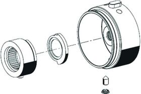 Schell Betätigungsknopf für Thermostat chrom