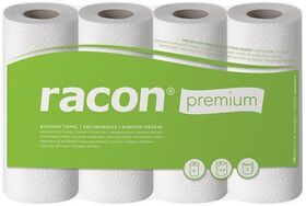 Küchenrolle racon Premium K-2 B220xL250ca.mm weiß 2-lagig,perforiert 4 Rl./PAK