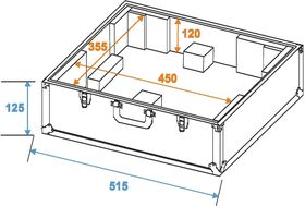 ROADINGER Plattenspieler-Case schwarz -S-