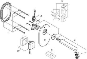 Grohe Infrarot-Elektronik EUROSMART CE o Mischung Trafo 172mm chr