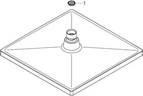 HG Kopfbrause CROMETTA E 240 1 JET Low Pressure, DN 15 chrom