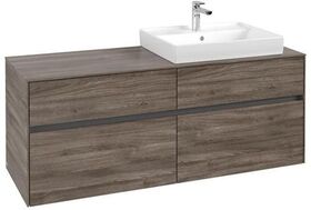 V&B Waschtischunterschrank COLLARO 140x54,8x50cm WT re Stone Oak