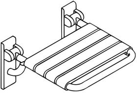 Hewi Klappsitz SERIE 801 448x428mm Sitzelem. 60mm anthrazitgrau