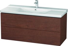 Duravit Waschtischunterbau L-CUBE 1220x481x555mm amerikanisch nussbaum