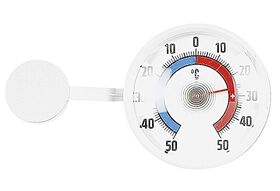 TFA-DOSTMANN Fenster-Thermometer mit Selbstklebefolie Ø7,3cm