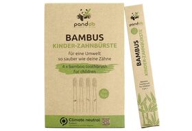 PANDOO Kinder-Zahnbürsten 4er Pack 4 Zahnbürsten