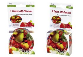 deti Twist-off-Deckel 3er Set 3 Twist-off-Deckel