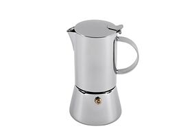 cilio tisch-accessoires Espressokocher Aida 4 Tassen Edelstahl poliert 18,5cm Ø9,5cm