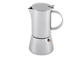 cilio tisch-accessoires Espressokocher Aida 6 Tassen Edelstahl poliert 21cm Ø10,5cm