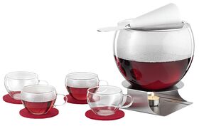 BOHEMIA CRISTAL  Feuerzangenbowle-Set 11 teilig