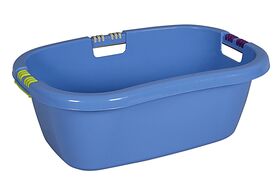 LOCKWEILER Wäschewanne Ergo mit Softgriff 65 l 65x45x25cm blau