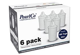 PearlCo Wasserfilter-Kartusche 'Classic' 6er Pack