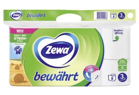 ZEWA Toilettenpapier 'bewährt' 150 Blatt 3-lagig 8er Pack