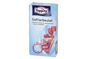 TOPPITS Gefrierbeutel 27x30cm 3l Pack 30 Stück