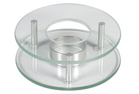 Stövchen rund 12 cm Glas ohne Teelicht