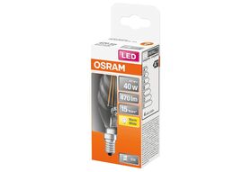 OSRAM LED Kerzenlampe 4W E14 klar Wind