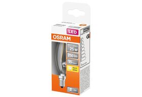 OSRAM LED Kerzenlampe B25 2,5W klar E14