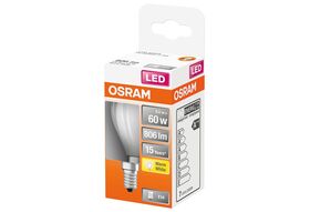 OSRAM LED Tropfenlampe E14 6,5W 806lm matt