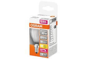 OSRAM LED Tropfenlampe E14 5W 806lm matt dim