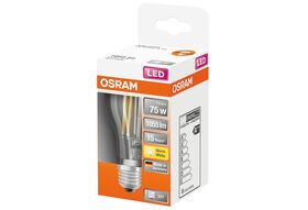 OSRAM LED Birnenlampe E27 7,5W 1055lm dim klar