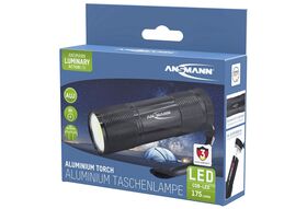 ANSMANN Taschenlampe 'Action' mit COB LED inkl. 3 x Micro AAA Alkaline Batterien