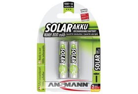 ANSMANN AKKU NiMH Solar AA 800mAh 2er Bl NiMH Akku