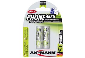 ANSMANN Akku DECT 2 x Mignon 0,8 Ah Blister inkl. 2 x Mignon 0,8 Ah Batterie