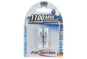 ANSMANN Akku 2 x Micro 1.1 Ah Blister inkl. 2 x Micro AAA