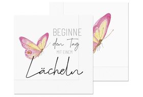 LA VIDA Lunch-Serviette 'Beginne den Tag mit einem Lächeln' 20er Pack