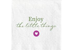 FASANA Lunch-Serviette 'Enjoy the little things' 20er Pack