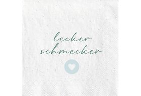 FASANA Lunch-Serviette 'lecker schmecker' 20er Pack