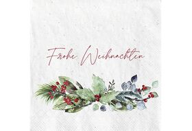 FASANA Lunch-Serviette 'Frohe Weihnachten' 20er Pack