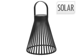 Solar Laterne Poly schwarz 23,5xø20cm