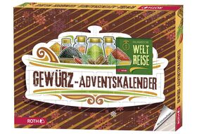 ROTH Gewürz Adventskalender 'Kulinarische Weltreise' 24 verschiedene Gewürze und passende Rezepte verschiedener Länder