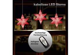 F-H-S Sterne LED 3er Set