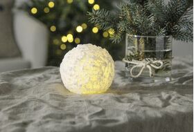 STAR TRADING LED-Kugelkerze 'Snowball' 1 x Kugelkerze, 1 x Batterie CR2032