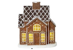 STAR TRADING LED-Weihnachtszene Lebkuchenhaus 'Gingerville' 2 LED