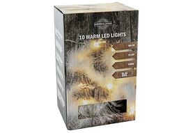 Lichterkette mit Federn 10 LED