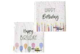 BOLTZE Lunch Serviette 'Birthday' 20er Pack