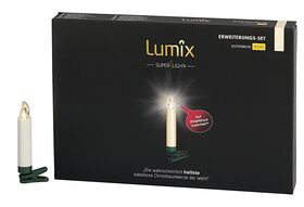 KRINNER Christbaumkerze kabellos Lumix Superlight mini 6er Erweiterung elfenbein inkl. Batterien