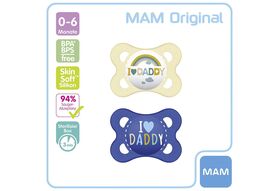 MAM Schnuller Original Silikon 'I love Daddy' 2er Set