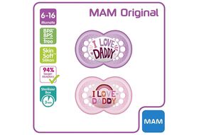 MAM Schnuller Original Silikon 'I love Daddy' 2er Set