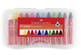 Faber Castell Wachsmalkreide JUMBO 12er 12er Etui