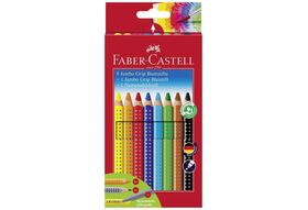 Faber Castell Jumbo GRIP Promo-Etui 8+1+1 8er Kartonetui