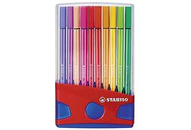 STABILO Stabilo Pen68 ColorParade 2-teiliges Kunststoffetui mit 20 Farben