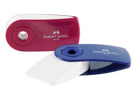 Faber Castell Radierer SLEEVE mini rot/blau